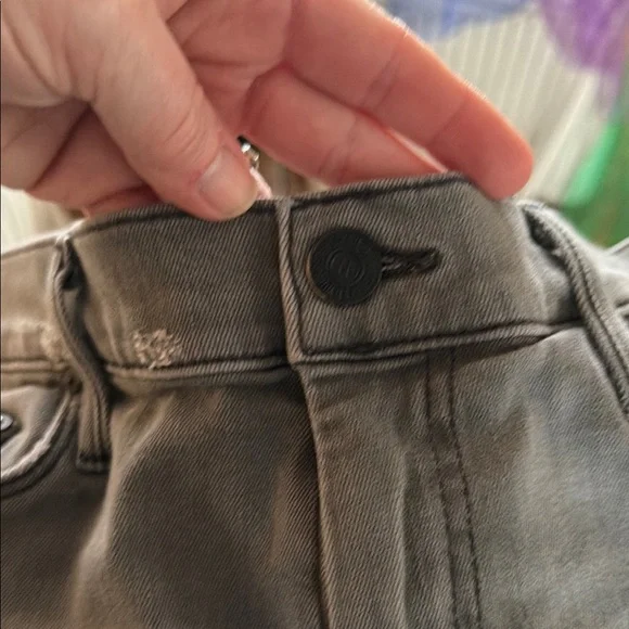 MOTHER Gray Distressed Flare size 29 Jeans Weekender Fray Last Chance Saloon - Picture 5 of 9